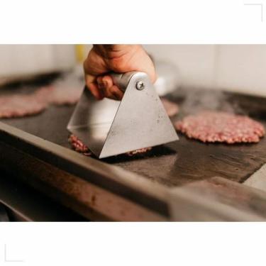 Imagem de Amassador de Hambúrguer Smash Burguer Inox Bovino, Peixe, Porco, legum