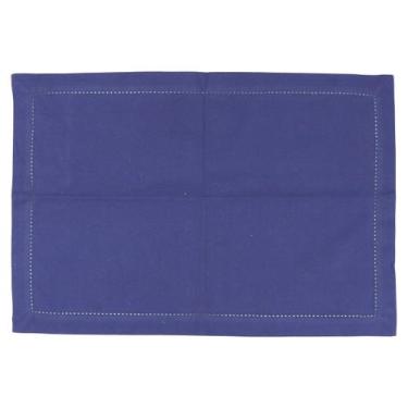 Imagem de Jogo de 2 lugares americanos Cotton em tecido cor azul -L Hermitage - 