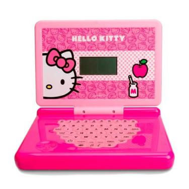 Imagem de Laptop Infantil Bilíngue Hello Kitty Rosa Notebook Educativo Inglês E 