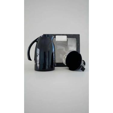 Imagem de Jarra Térmica 700ml Suporte Filtro Café Preto - Congratulations Store