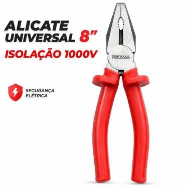 Imagem de Alicate Universal 8" Isolado 1000V Profissional Eletricista - STARTOOL