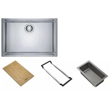 Imagem de Cuba de Embutir Com Acessórios em Inox 60x40cm Para Cozinha Linea Franke