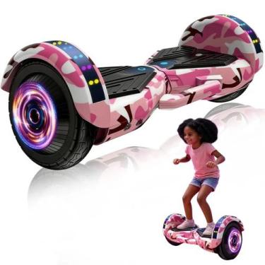 Imagem de Hoverboard Bluetooth Rosa Com Design Moderno Para Passeio - Brinovar