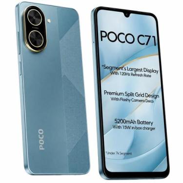 Imagem de Smartphone Celular Xiaomi POCO C71 128GB, 4GB RAM, Bateria 5200 mAh, C