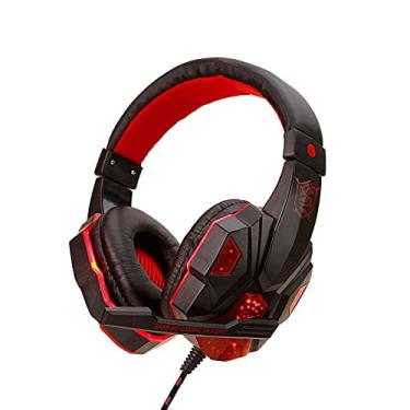 Imagem de SY830MV Fones de ouvido para jogos de computador com fio Fone de ouvido para jogos com microfone AUX + porta USB de controle de volume para PC