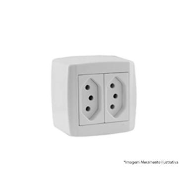 Imagem de Cj 2 Tomada 10a 250v Módulo Protetor Bivolt 10a - Slim Ilumi