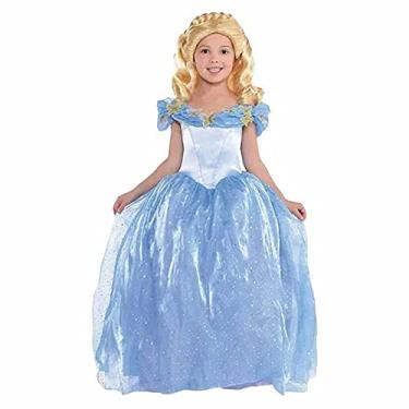Imagem de Disney Fantasia para meninas Cinderela Elsa Belle Anna Halloween (Deluxe Cinderela, criança pequena (3 a 4 anos)