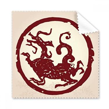 Imagem de Pano de limpeza de tela de telefone com dragão chinês círculo animal 5 peças