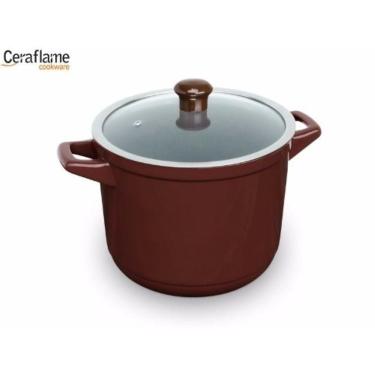 Imagem de Caçarola Duo Alta 24cm Cerâmica Chocolate Ceraflame