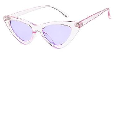 Imagem de Bonito Sexy Retro Olho de Gato Óculos de Sol Feminino Pequeno Preto Branco Triângulo Óculos de Sol Vintage Feminino Vermelho Feminino UV400,4,China