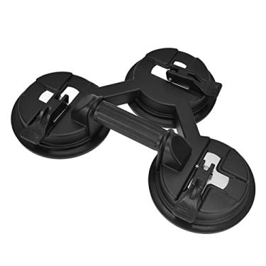 Imagem de Elevador de vidro, poderoso e resistente com três garras levantador de ventosa de sucção vertical 235kg alça de liga de alumínio para telhas de vidro para madeira