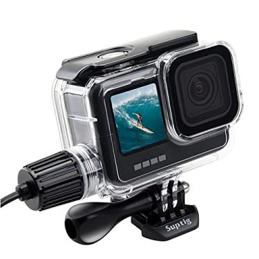 Imagem de Suptig Capa à prova d'água Capa de mergulho à prova d'água Capa de carregamento compatível com Gopro Hero 12 Hero 11 Hero 10 Hero 9 Preto Impermeável 164 pés
