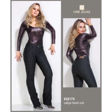 Calça Legging Bandagem Flare Cintura Alta Grossa Boca Sino