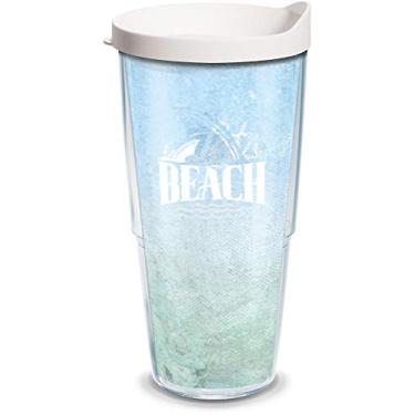 Imagem de Tervis Copo térmico Margaritaville-Landshark feito nos EUA com parede dupla, 680 g, Lets Beach