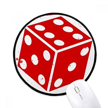 Imagem de Tapete de mouse com estampa de dados vermelhos de cassino para computador