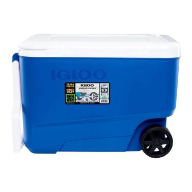 Imagem de Caixa Térmica Cooler 36 Litros Igloo Wheelie Cool 38Qt Azul