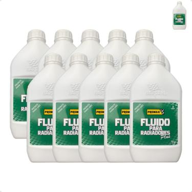 Imagem de Fluido Para Radiador Bardahl Promax Plus 1 Litro Kit C/10
