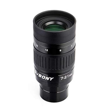 Imagem de SVBONY SV135 ocular com zoom, ocular com zoom de 7 a 21 mm e 1,25 polegadas, acessórios de telescópio de 6 elementos e 4 grupos para telescópios astronômicos visuais
