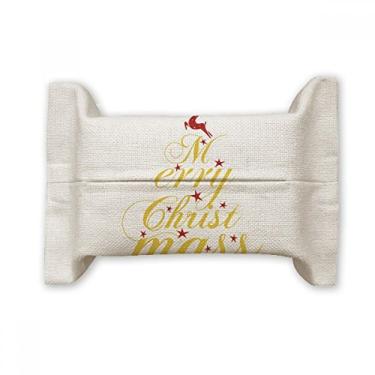 Imagem de Bolsa de linho de algodão para festivais de palavras de cervo de Natal