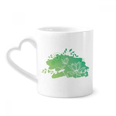 Imagem de Caneca de flor de flor de flor de flor de flor de lótus flor de sapo copo de coração de vidro