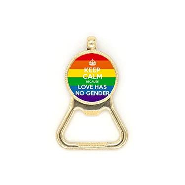 Imagem de Chaveiro de aço inoxidável Rainbow Gay LGBT Art Deco Gift Fashion Beer Bottle Cap Opener