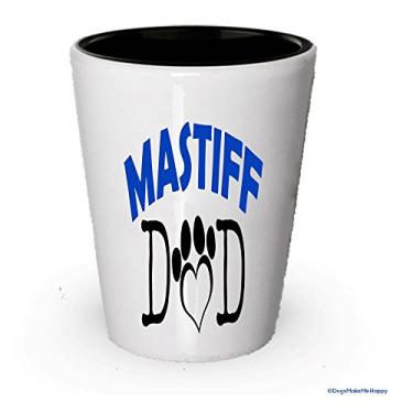 Imagem de Copo de shot de papai e mãe para mastim – presentes para casais de mastim (1, pai)