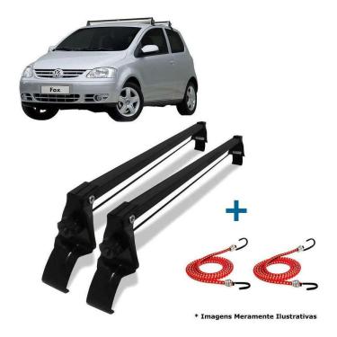 Imagem de Rack Teto Bagageiro + 2 Elasticos Fox 2 Portas Ano Até 2018