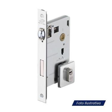 Imagem de Fechadura Porta Pivotante Rolete Cromado Acetinado Imab 1710