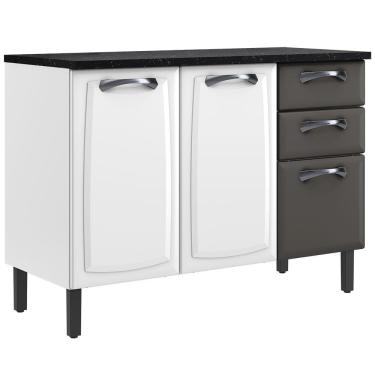 Imagem de Balcão Triplo Itatiaia New Premium com 3 Portas, 2 Gavetas e 3 Prateleiras - 120cm de largura