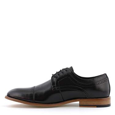 Imagem de STACY ADAMS Sapato Oxford masculino Dickinson com cadarço, Preto, 10 Wide