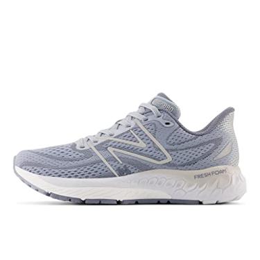 Imagem de New Balance Tênis de corrida feminino Fresh Foam 880 V13, cinza ártico claro/cinza ártico/prata claro, metálico, 43 largo, Cinza ártico claro/cinza ártico/prata claro metálico, 13 Wide