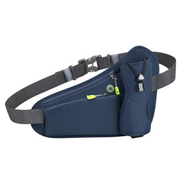 Imagem de CIADAZ Bolsa de cinto de hidratação esportiva Bolsa de cintura para cinto de corrida com suporte para garrafa de água para homens, mulheres, corrida, ciclismo, caminhada, caminhada