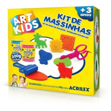 Imagem de Kit Massinha De Modelar Art Kids 2 Cores 3 Anos Acrilex 300G - Imp