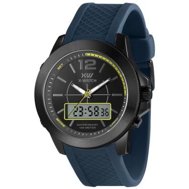 Imagem de Relógio X-Watch Masculino Ref: Xmnpa013 P2dx Anadigi Black