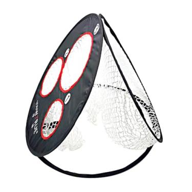 Imagem de Vaveren Rede de lascar golfe rede de treinamento de golfe rede de proteção dobrável rede de golfe alvo golfe prática net para jardim quintal, sem bola