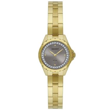 Imagem de Relógio ORIENT feminino analógico strass cinza FGSS0219 G1KX
