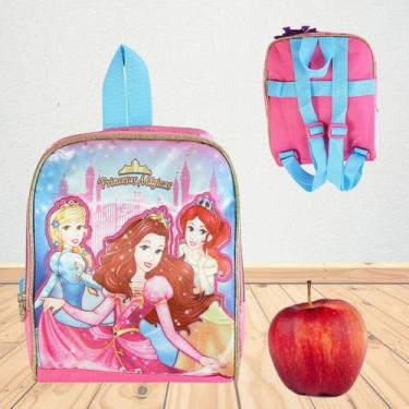 Imagem de Lancheira Infantil Princesas Mágicas Escola Viagem Passeio - Mandacaru