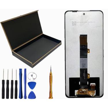 Imagem de SECRETIGER Tela LCD (pantalla) Substituição do conjunto do digitalizador sensível ao toque para Cricket Outlast U680AC /ATT Jetmore 6,8 polegadas