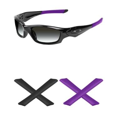 Imagem de Mryok — Substituição para óculos de sol Oakley Straight Jacket 2007 – Opt, Purple & Black, One Size