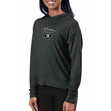 Imagem de Certo Moletom com capuz feminino NFL Session (Las Vegas Raiders - Preto, Feminino 2GG)