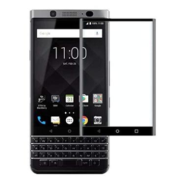 Imagem de INSOLKIDON Pacote com 2 unidades compatíveis com película de vidro temperado BlackBerry KEYone 9H, capa completa, ultrafina, ultra transparente, 3D, protetor de tela premium, vidro protetor de tela
