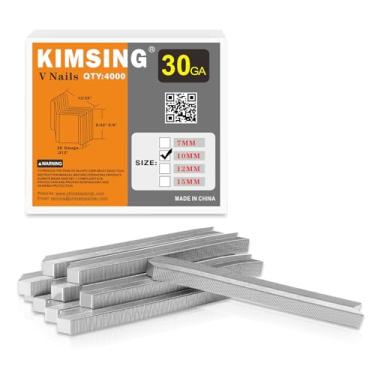 Imagem de Pregos tipo V de madeira rígida UNI calibre 30 10,3 mm de diâmetro para moldura de quadro V1015B Pistola de junção de pregador V 4000 peças/caixa