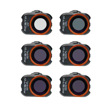 Imagem de RCGEEK Conjunto de filtros ND para DJI Mavic 4K / 2 / SE / acessórios, filtros de lente de câmera gimbal 6 peças para DJI Mini (ND4/PL, ND8/PL, ND16/PL, ND32/PL, CPL, UV)