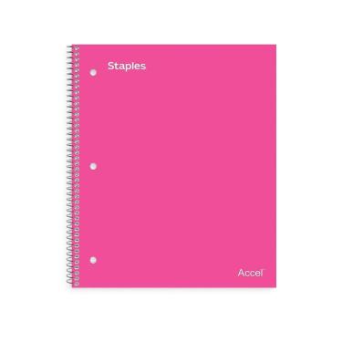 Imagem de Caderno STAPLES Accel 1 Subject College Ruled 100 folhas Pi