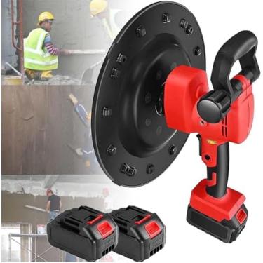 Imagem de Máquina elétrica de alisamento de parede, máquina de polimento sem fio de 1680 W, espátula de concreto, máquina de reboco de parede de superfície de cimento, espátula de massa de cimento de