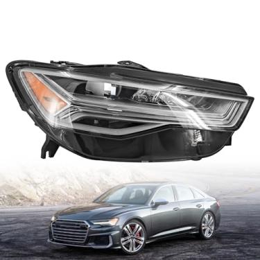 Imagem de Blrack Lâmpada de farol 4G0-941-034-K R1126 para Audi A6 S6 2016-2018 lado do passageiro possui feixes altos e baixos e DRLs sem módulo TMS 1 EX 011 877-16 1-ZA substituição de piso #H45