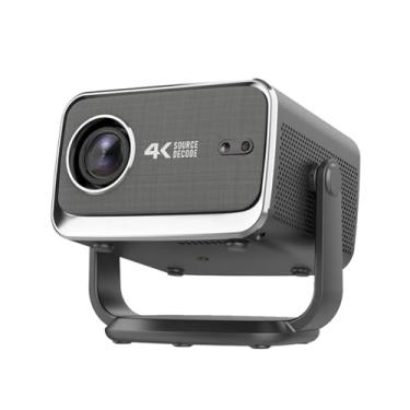 Imagem de Cacacol Projetor P20 Pro 4K LED 1080p Full HD 700 ANSI Lumen, Amlogic T950S 2GB 16GB WiFi 6 Bluetooth Airplay Miracast, alto-falante integrado, Android TV 13.0 Inglês OS