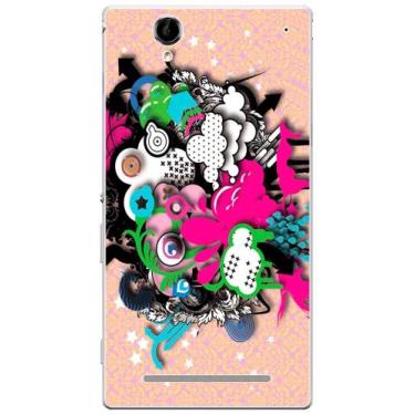 Imagem de Capa Adesivo Skin104 Verso Para Sony Xperia T2 D5322 - KawaSkin