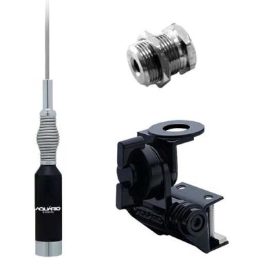 Imagem de Kit Enfeite Antena Px Mola Na Base 1,23 Metros Suporte Bi-Articulado C