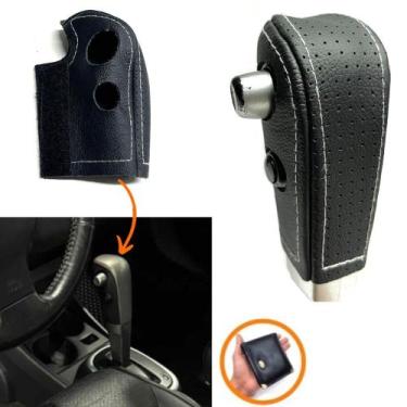 Imagem de Revestimento Couro Manopla Alavanca Câmbio Automático Nissan Tiida 200